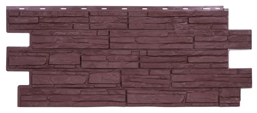 Фасадная панель T-Сайдинг, Альпийская Сказка ЭКО-1 Коричневый купить в Владивостоке