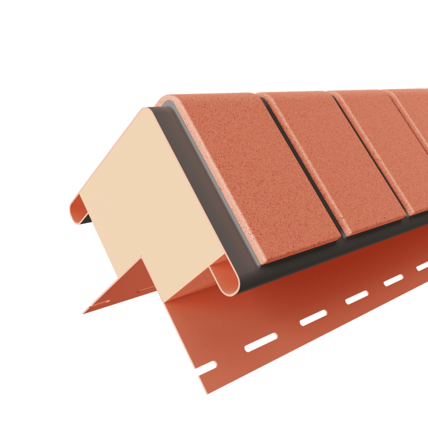 Термоугол Доломит «Кирпич» 40 мм, Красный купить в Владивостоке