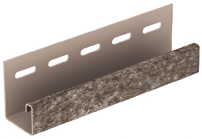 J-планка Ю-Пласт Стон Хаус Кварцит, Коричневый купить в Владивостоке