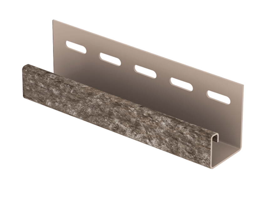 J-планка Ю-Пласт Стон Хаус Кварцит, Коричневый купить в Владивостоке