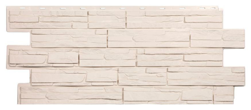 Фасадная панель T-Сайдинг, Альпийская Сказка ЭКО-1 Белый купить в Владивостоке