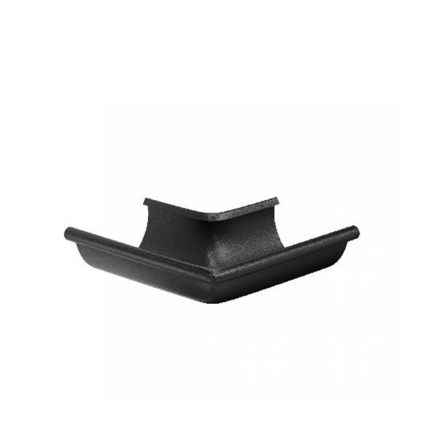 Угол желоба внешний 90°, Aquasystem, RAL 9005 Чёрный 125/90 купить в Владивостоке