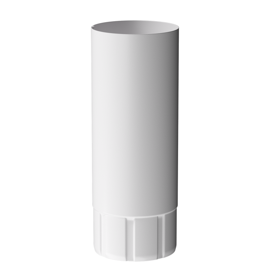 Водосточная труба 1 м Docke Stal Premium, оттенок Пломбир купить в Владивостоке