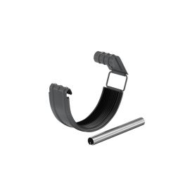 Соединитель желоба в комплекте Aquasystem, PU MATT, RAL 7024 Тёмно-серый 125/90