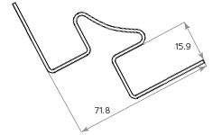Внутренний угол Tecos Ardennes Изумрудный купить в Владивостоке