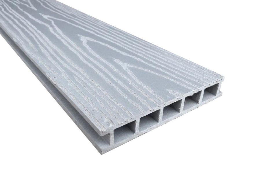 Террасная доска Faynag Premium BOGNATO Серебристая из ДПК купить в Владивостоке