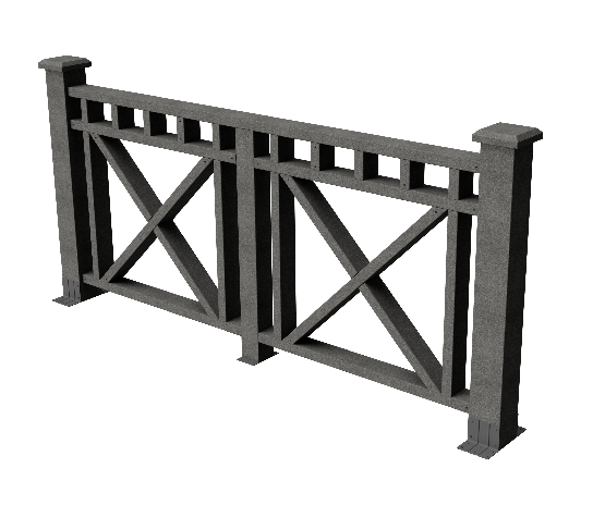 Декоративное ограждение ДПК GRINDERDECO Виктория, цвет серый базальт. купить в Владивостоке