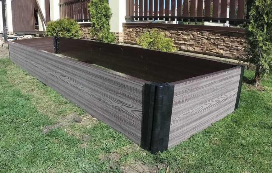 Доска для грядок NauticPrime из ДПК, серого цвета, размеры 300х30х2950 мм купить в Владивостоке