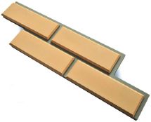 Фасадная плитка Кирисс Фасад Гладкий кирпич с фаской и расшивкой шва