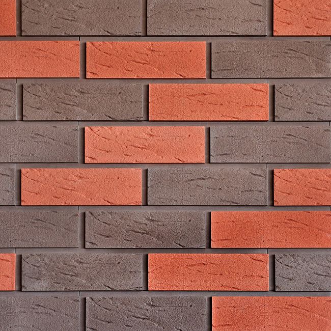 Фасадная плитка Кирисс Фасад, Трехцветный клинкерный кирпич №5. купить в Владивостоке