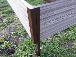 Угловой металлический элемент 90° для доски 300х30 мм Holzhof