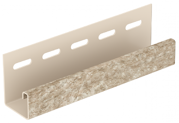 J-планка Ю-Пласт Стон Хаус Кварцит, Светло-Бежевый купить в Владивостоке