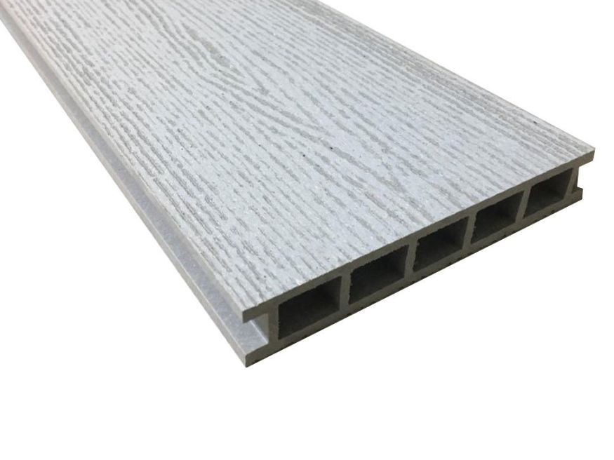 Террасная доска Faynag Stelo из ДПК в цвете серебро. купить в Владивостоке