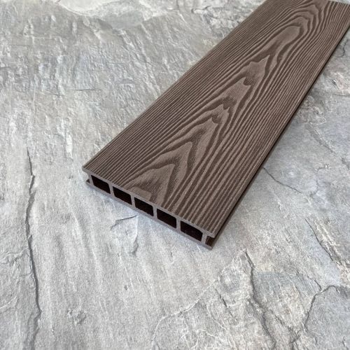 Террасная доска ДПК Latitudo, Euro 3D, Шоколад купить в Владивостоке