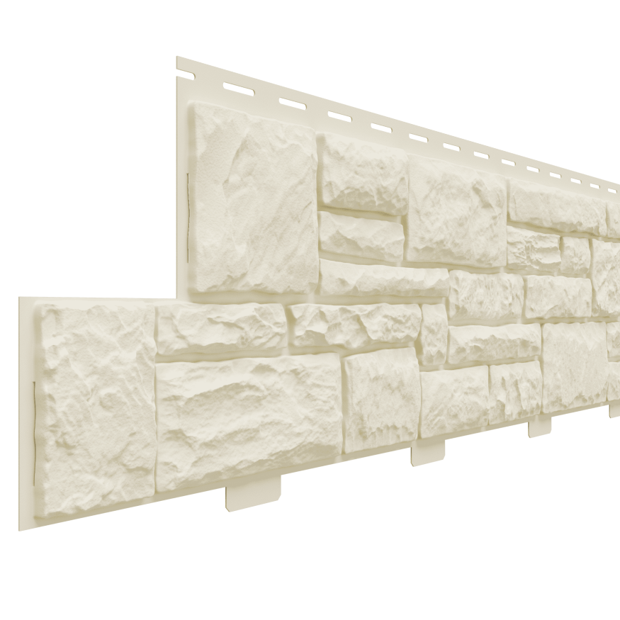 Фасадная панель Доломит, Крымский берег, Слоновая кость купить в Владивостоке