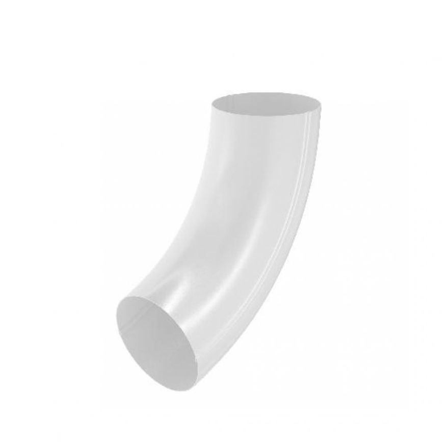 Колено трубы Aquasystem RAL 20 Белый 125/90 купить в Владивостоке