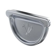 Универсальная заглушка с резиновым уплотнителем Aquasystem, оцинкованная, 150/100