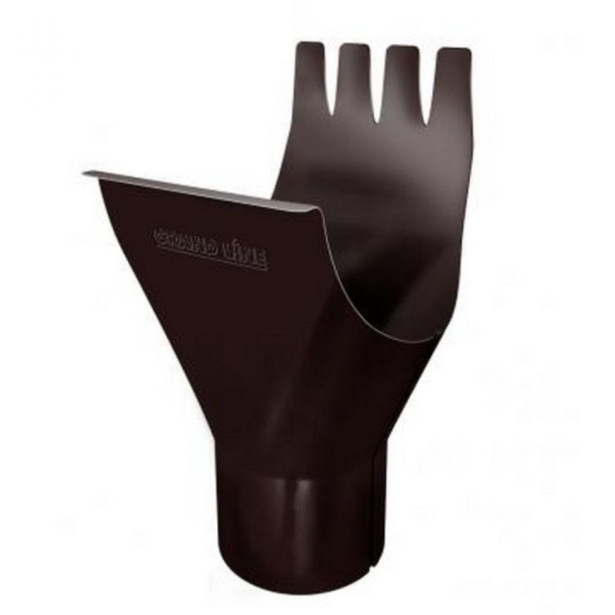 Водосточная воронка Grand Line, коричневая (RAL 8017) купить в Владивостоке