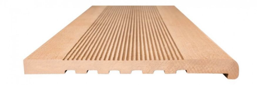 Ступени из ДПК NanoWood - Карамельные полнотелые купить в Владивостоке