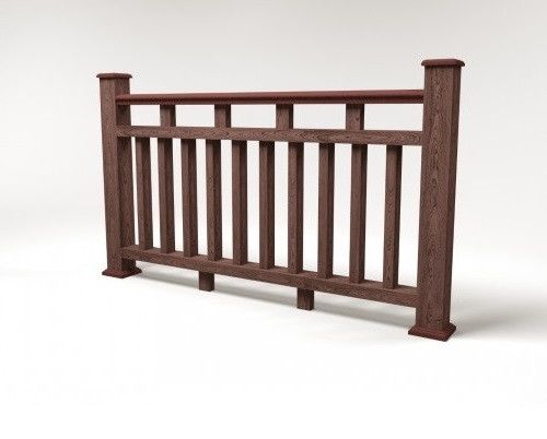 Ограждение из ДПК FG8 коричневое купить в Владивостоке