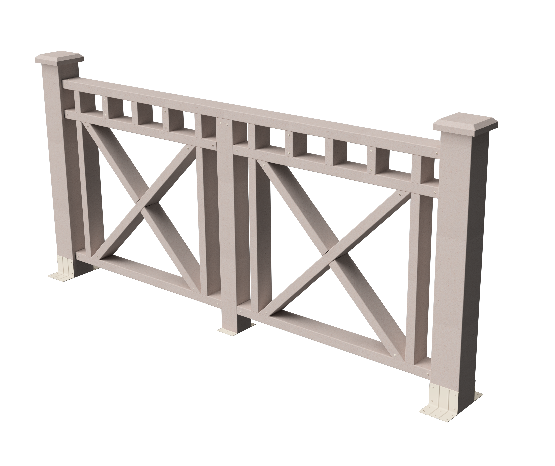 Декоративное ограждение из ДПК GRINDERDECO Виктория, выбеленный дуб купить в Владивостоке