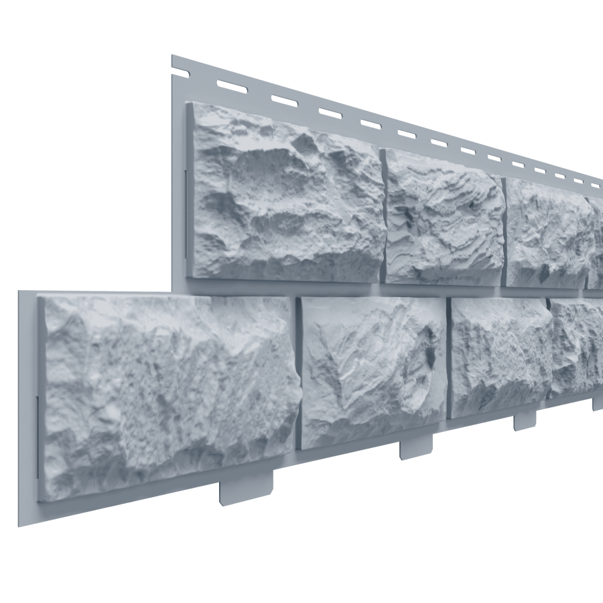 Фасадная панель Доломит, Альпийский, Серо-голубой вариант. купить в Владивостоке