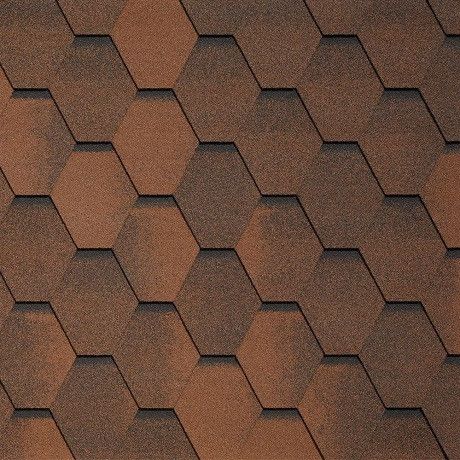 Гибкая черепица Tegola VENETO marrone 423 купить в Владивостоке