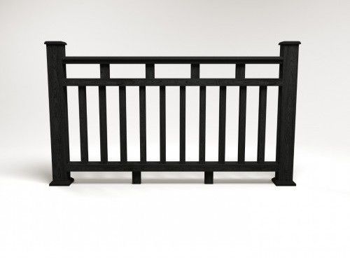 Ограждение из древесно-полимерного композита FG8 кварц купить в Владивостоке