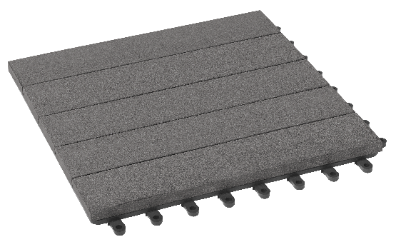 Модульный паркет ДПК GRINDERDECO Комфорт 3 Цвет серый базальт купить в Владивостоке