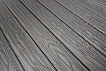 Террасная доска из ДПК Terrapol Смарт 3D (Полнотелая без паза) Черное дерево