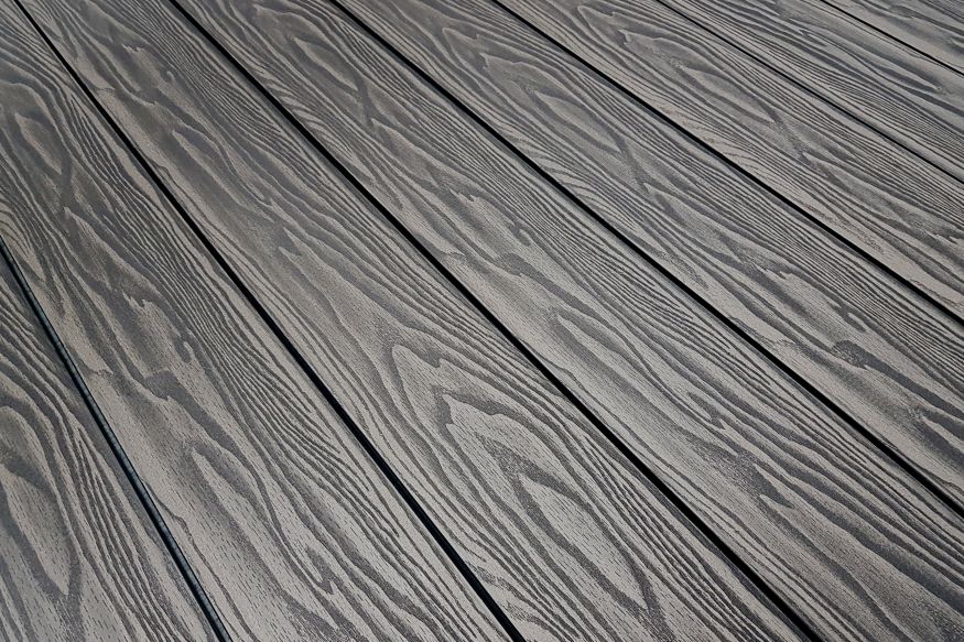 Террасная доска из ДПК Terrapol Смарт 3D (Полнотелая без паза) Черное дерево купить в Владивостоке