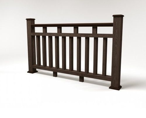 Ограждение из древесно-полимерного композита FG8 венге купить в Владивостоке