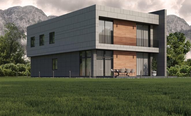 Фиброцементный сайдинг Roofas COLOR Line Светло-серый купить в Владивостоке