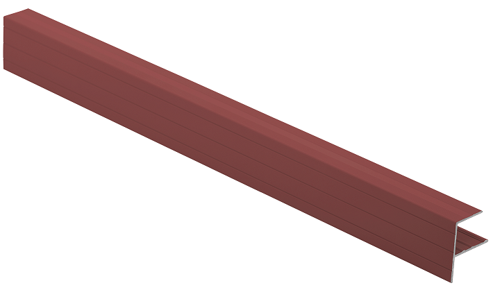 F-профиль Grinder закрывающий красного цвета купить в Владивостоке