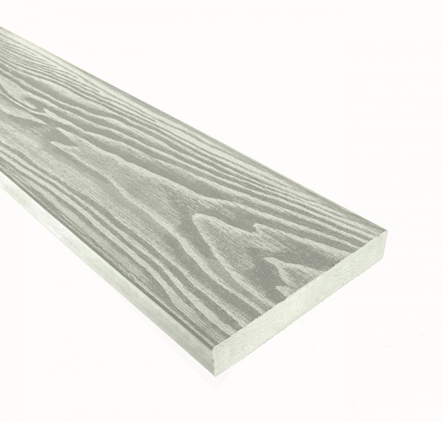 Террасная доска ДПК Terrapol Смарт 3D (Полнотелая без паза) Дуб белёный купить в Владивостоке