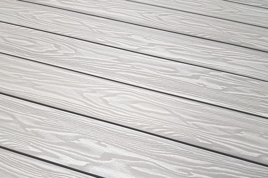 Террасная доска ДПК Terrapol Смарт 3D (Полнотелая без паза) Дуб белёный купить в Владивостоке