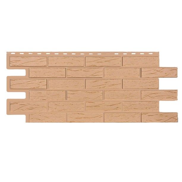 Фасадная панель T-Сайдинг, Саман Эко, Крем купить в Владивостоке