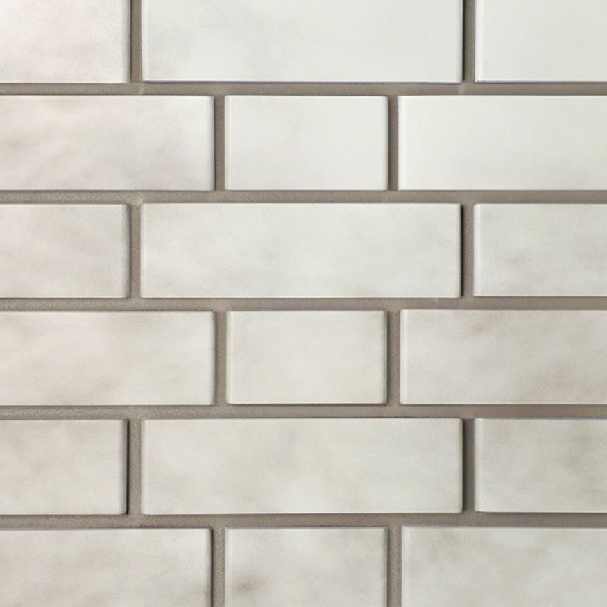 Фасадная панель FineBer, Кирпич облицовочный 3D, Бело-коричневый купить в Владивостоке