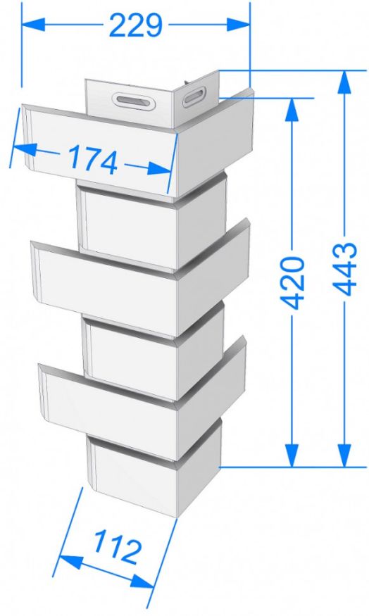 Угол Docke, Standard, Flemish (Флемиш) Белый купить в Владивостоке