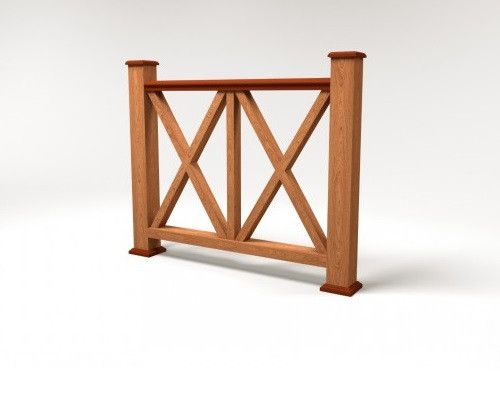 Ограждение из ДПК FG7 терракотового цвета купить в Владивостоке