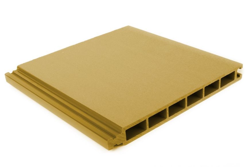 Стеновая панель из ДПК Aй-Техпласт золотого цвета купить в Владивостоке