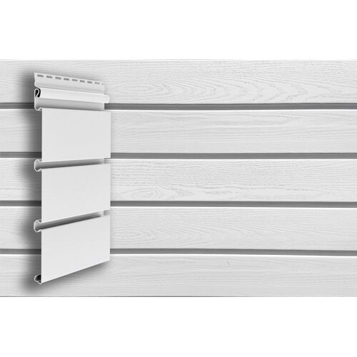 Сайдинг Архитектурный Планкен Grand Line в белом цвете купить в Владивостоке