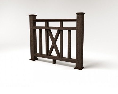 Ограждение из ДПК FG6 в цвете венге купить в Владивостоке