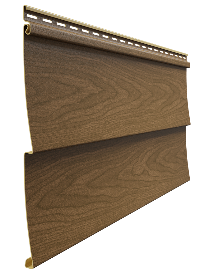 Виниловый сайдинг Docke, модель Ёлочка D5C, оттенок Миндаль. купить в Владивостоке