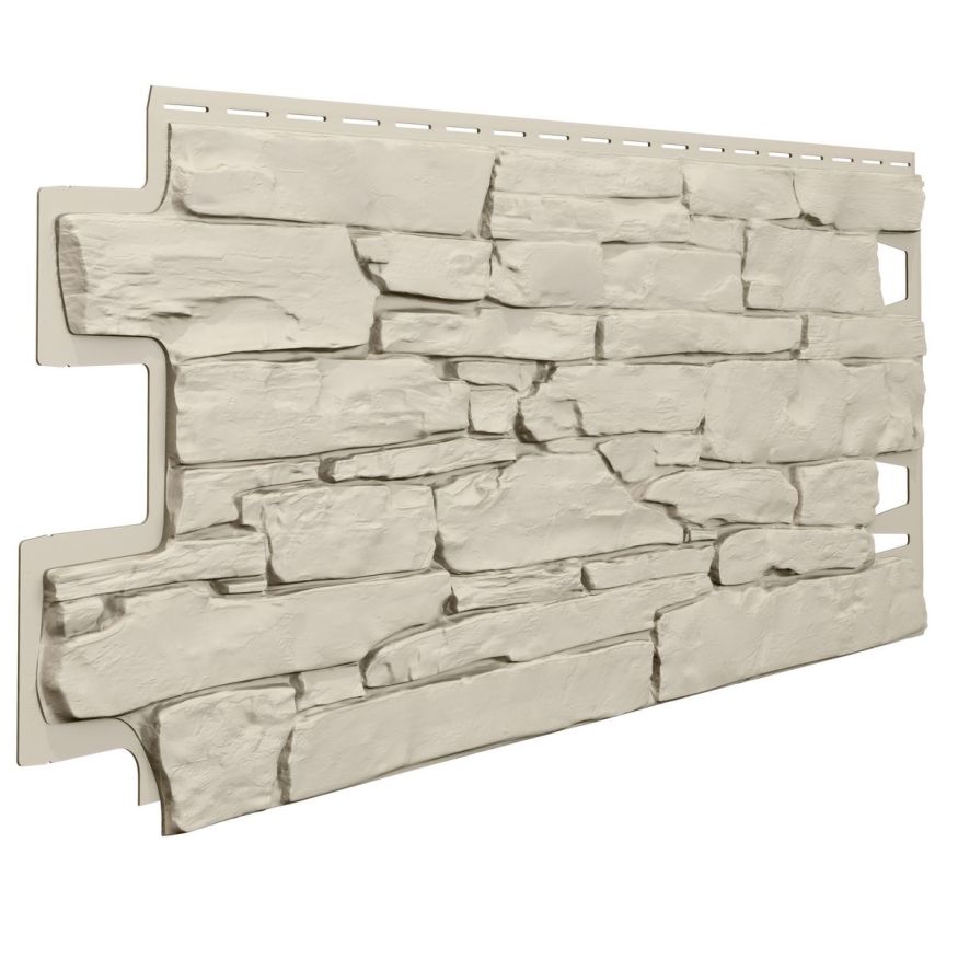 Фасадная панель ТЕХНОНИКОЛЬ Оптима Камень, Слоновая кость купить в Владивостоке