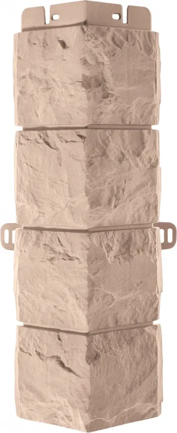 Угол наружный Альта-Профиль, Фагот ЭКО, Кремовый купить в Владивостоке