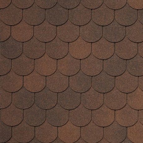 Гибкая черепица Tegola ASSISI marrone 434 купить в Владивостоке