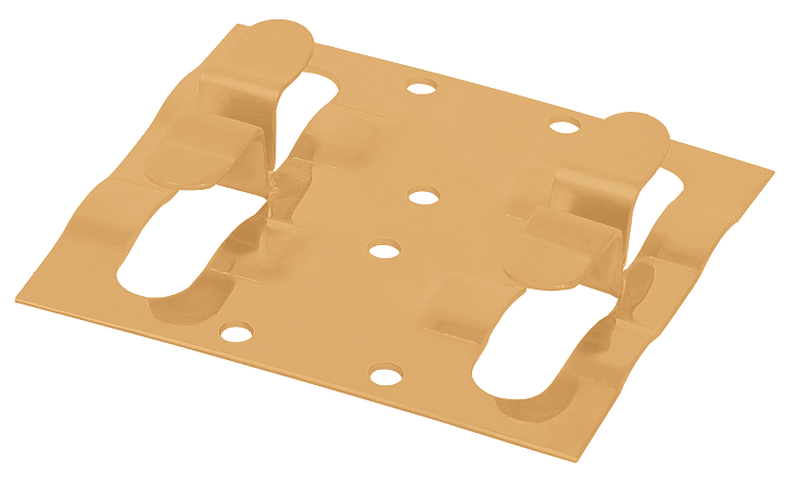 Кляймер рядный для установки наличника бежевого цвета купить в Владивостоке