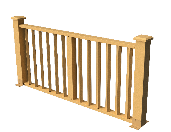 Декоративное ограждение ДПК GRINDERDECO Бруклин цвет песчаник. купить в Владивостоке