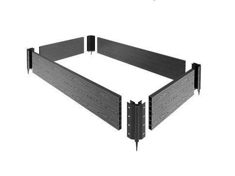 Угловой соединительный шарнир для грядок ДПК 150 мм, черный купить в Владивостоке